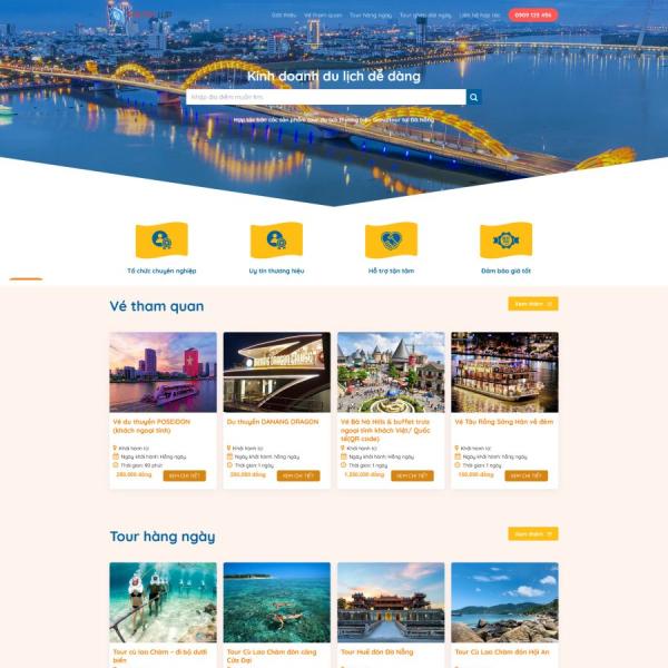 Theme WordPress bán tour du lịch 25