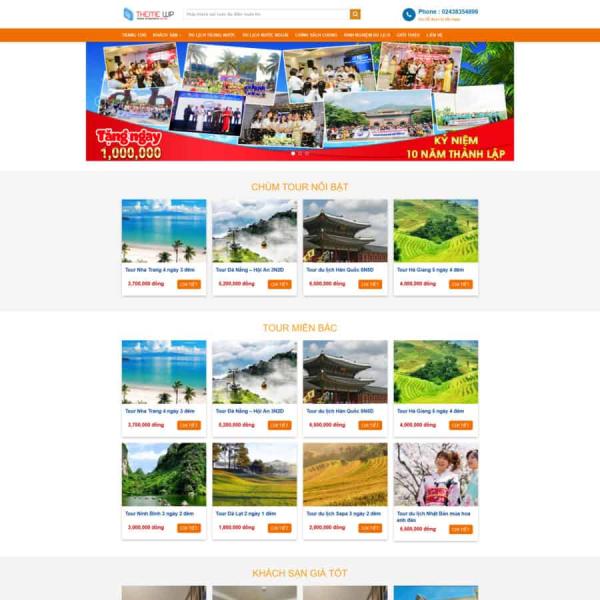Theme WordPress du lịch 07