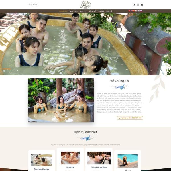 Theme WordPress khu du lịch sinh thái