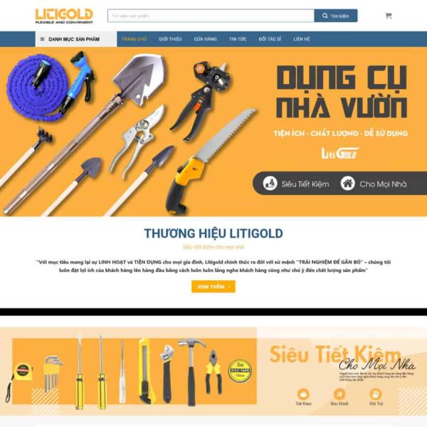 Theme WordPress shop bán dụng cụ nông nghiệp