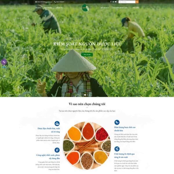 Theme WordPress công ty dược liệu dược phẩm