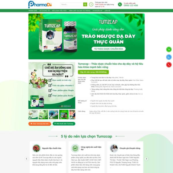 Theme WordPress bán thuốc thực phẩm chức năng