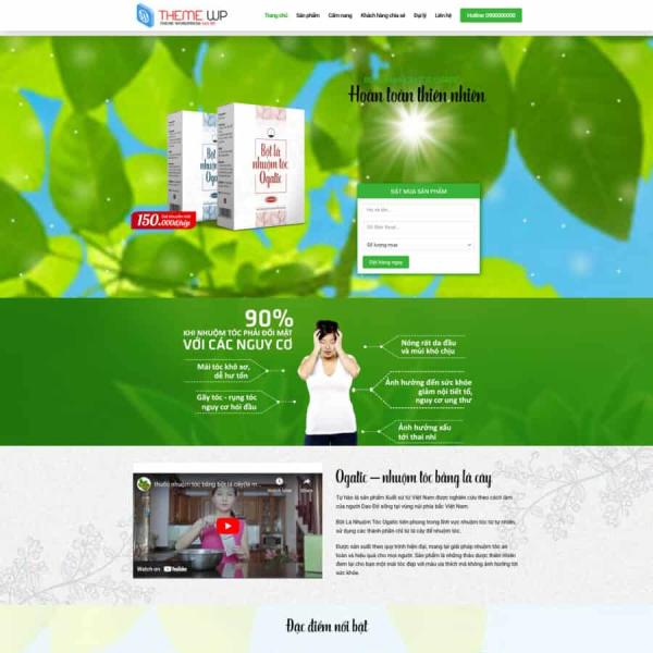 Theme WordPress dược phẩm tóc