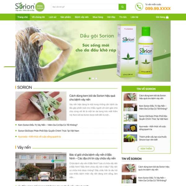 Theme WordPress dược phẩm 4