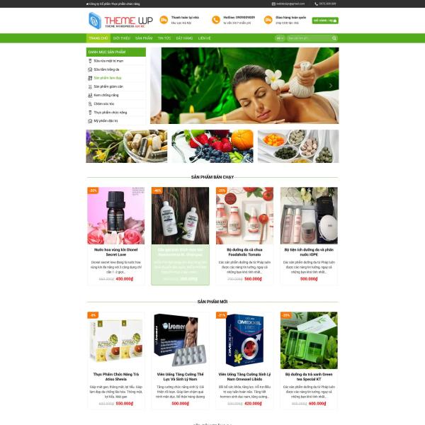 Theme WordPress bán mỹ phẩm làm đẹp