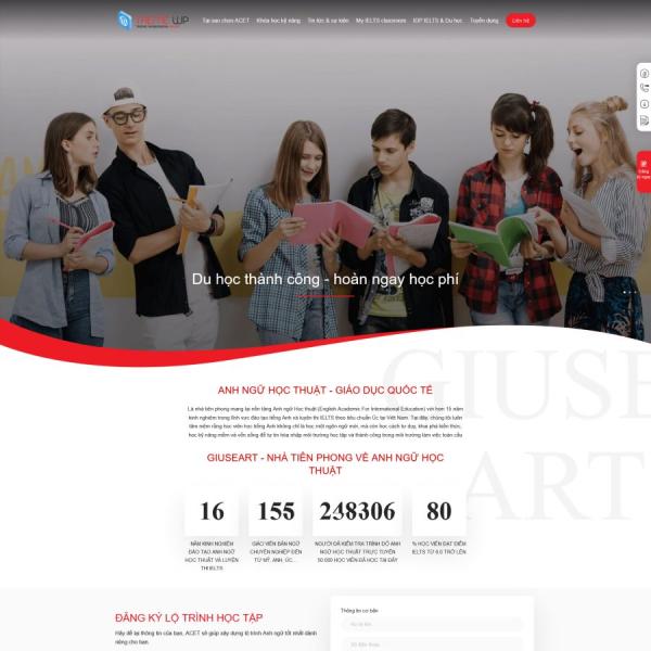 Theme WordPress trường học edu7