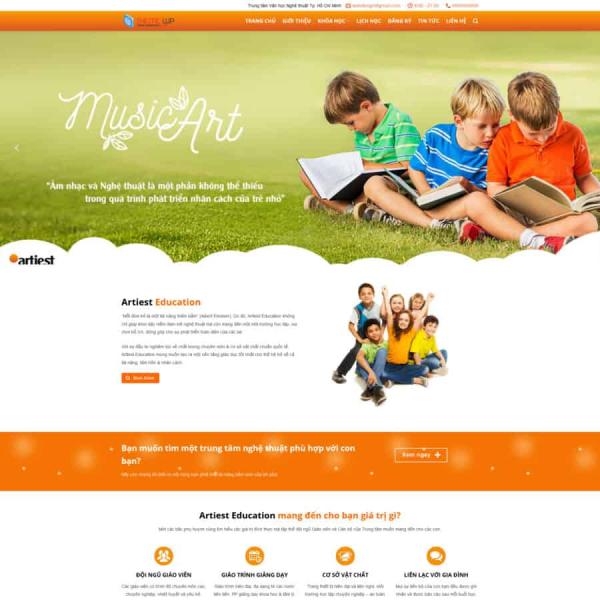 Theme WordPress trường học 01