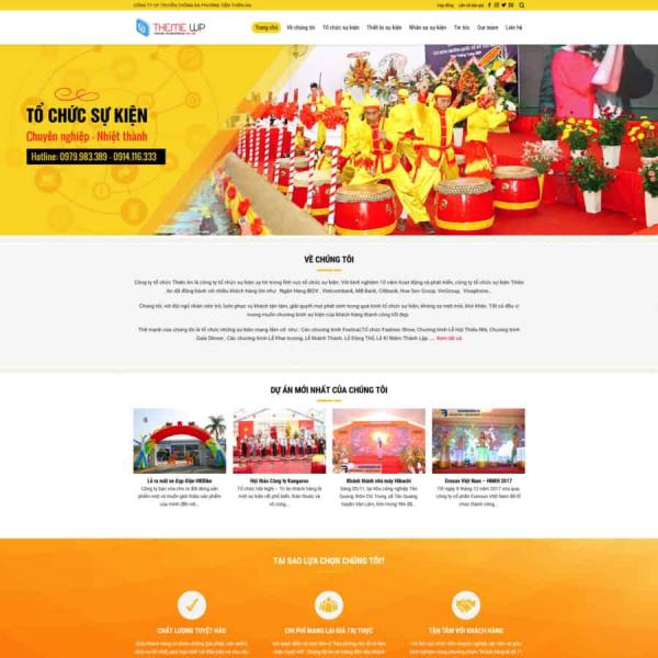 Theme WordPress công ty tổ chức sự kiện 6