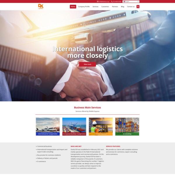Theme WordPress dịch vụ vận chuyển