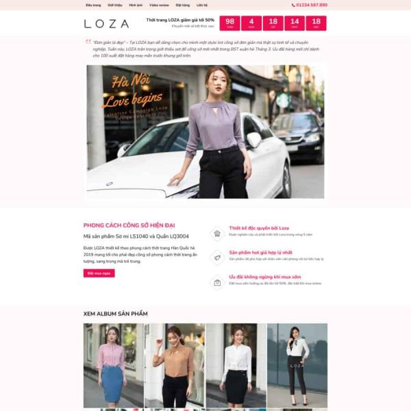Theme WordPress thời trang 05
