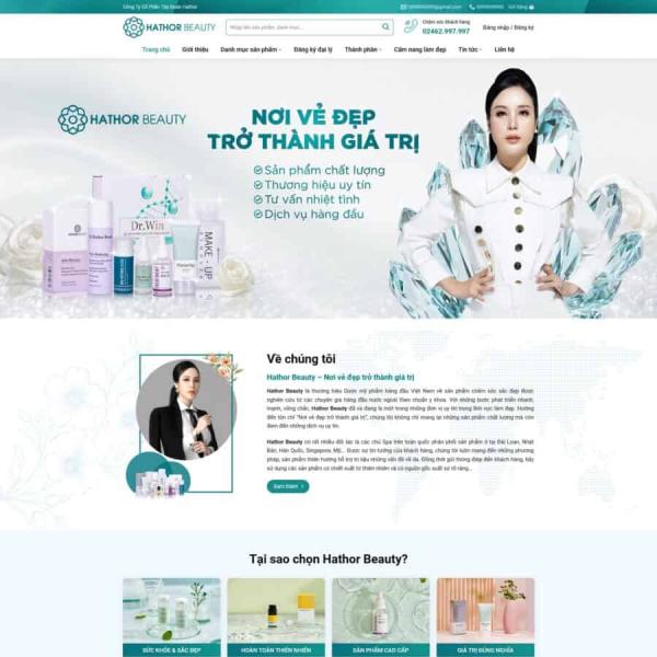 Theme WordPress bán mỹ phẩm 02