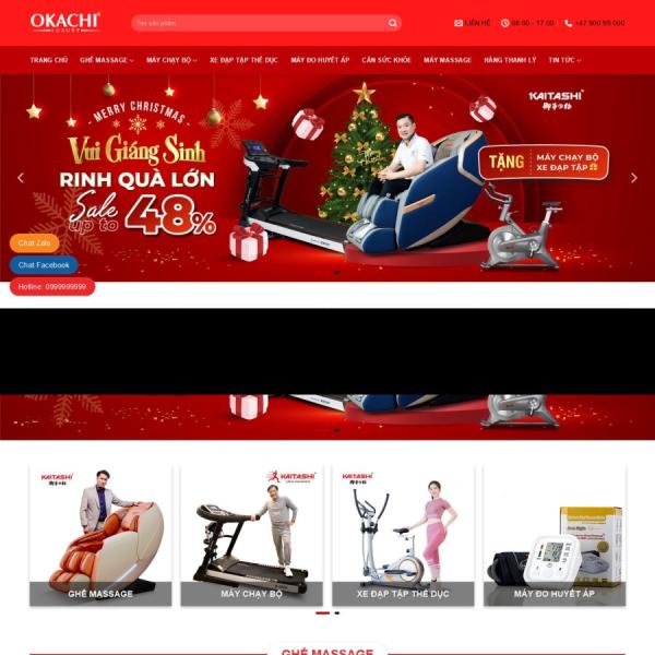 Theme WordPress bán ghế massage