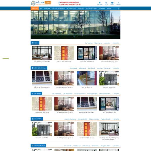 Theme WordPress gia công cơ khí