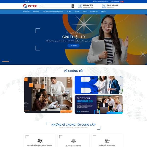 Theme WordPress giới thiệu công ty năng lượng xanh