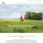 Theme WordPress giới thiệu công ty sữa hữu cơ