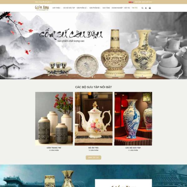 Theme WordPress gốm sứ cao cấp