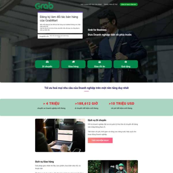 Theme WordPress dịch vụ grap
