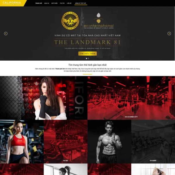 Theme WordPress tiệm gym