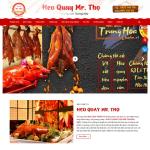 Theme WordPress bán heo quay, quán ăn nhà hàng