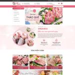 Theme WordPress bán thịt heo xúc xích