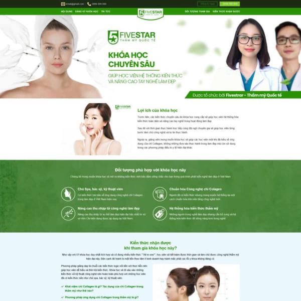 Theme WordPress học làm đẹp