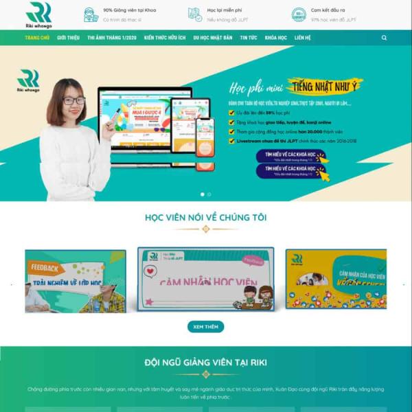 Theme WordPress học tiếng nhật