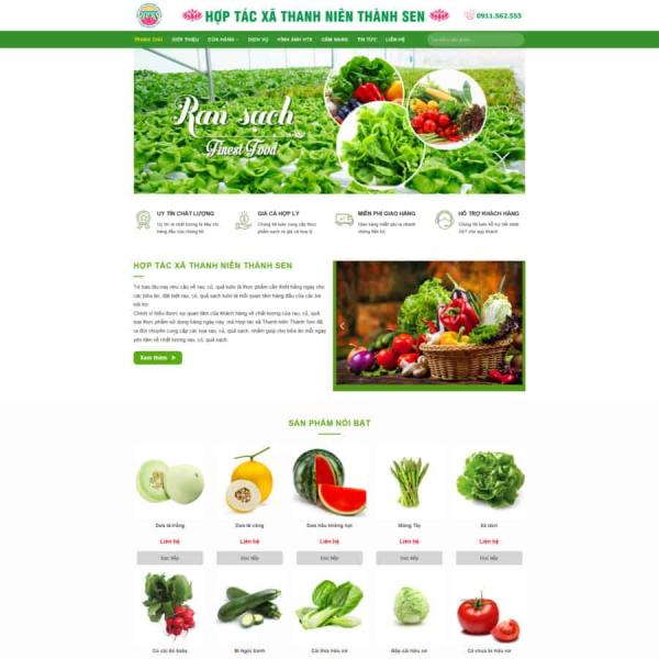 Theme WordPress hợp tác xã nông nghiệp