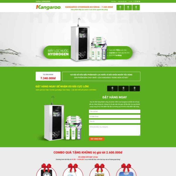 Theme WordPress máy lọc nước KANGAROO hidrogen