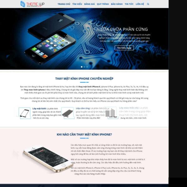 Theme WordPress thay màn hình điện thoại