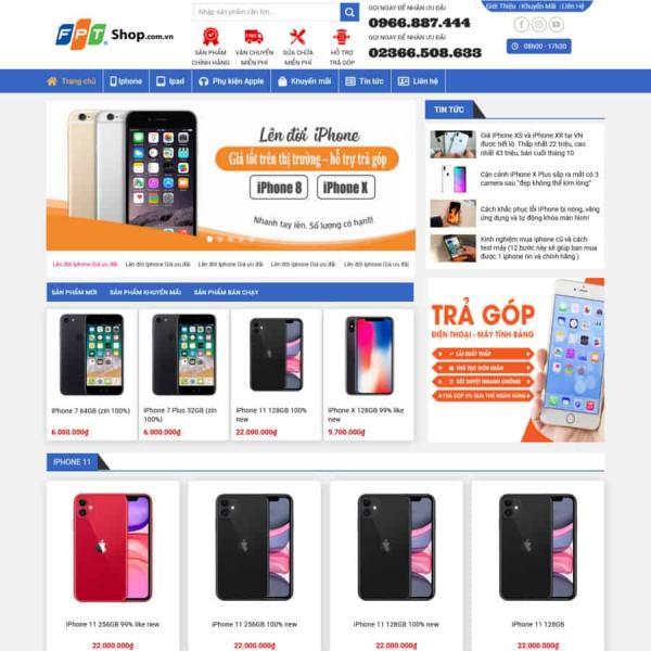 Theme WordPress bán iphone