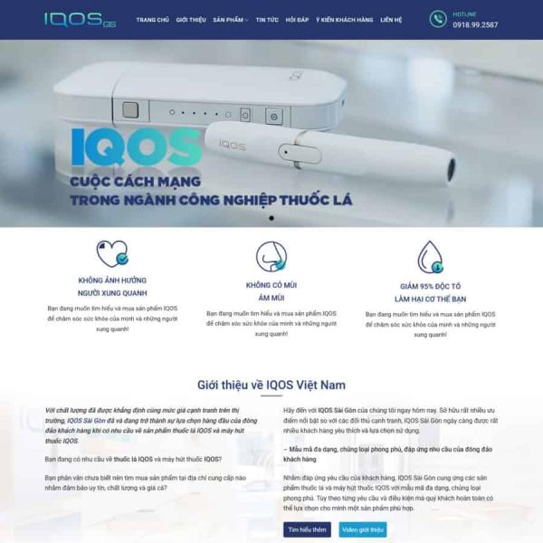 Theme WordPress thuốc lá điện tử
