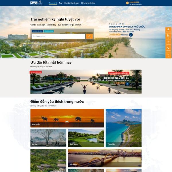 Theme WordPress du lịch tour ivivu