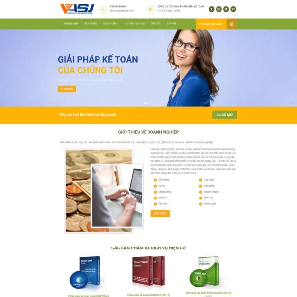 Theme WordPress kế toán 3