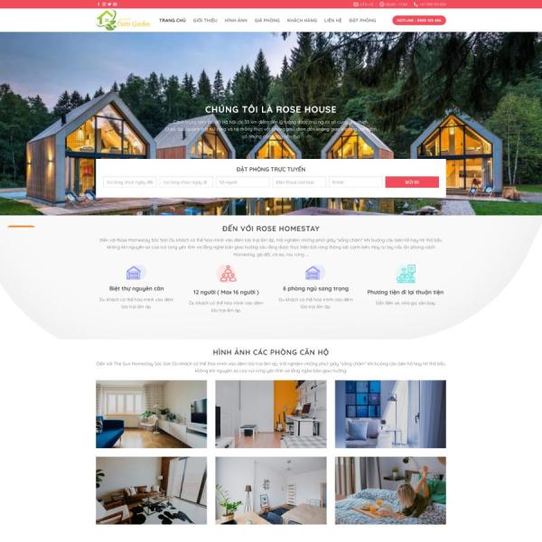 Theme WordPress khách sạn 3
