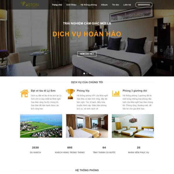 Theme WordPress khách sạn nhà nghỉ