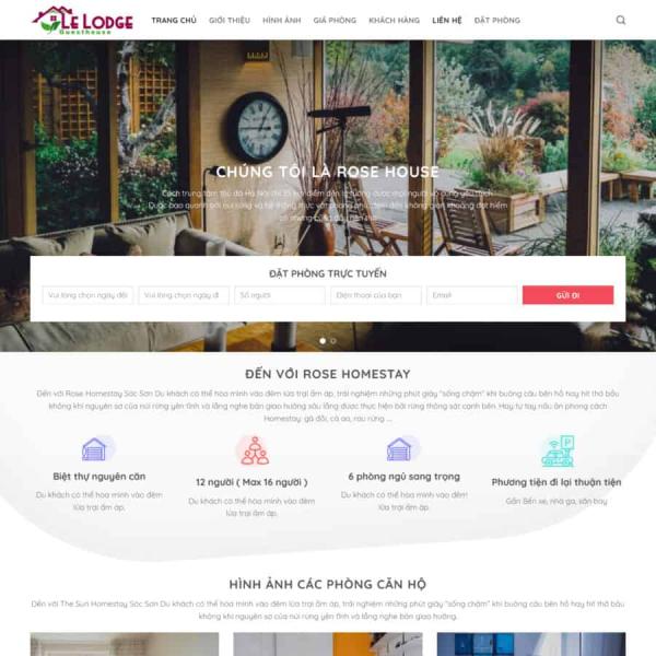 Theme WordPress khách sạn 2