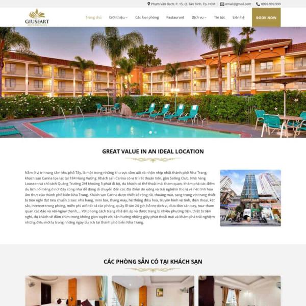 Theme WordPress khách sạn 3