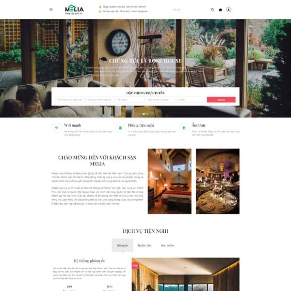 Theme WordPress khách sạn 04