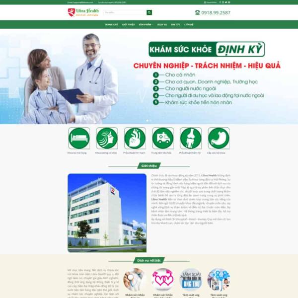 Theme WordPress khám sức khỏe