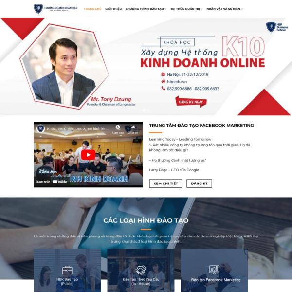 Theme WordPress khóa học 3