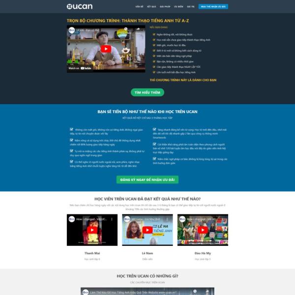 Theme WordPress bán khóa học 1