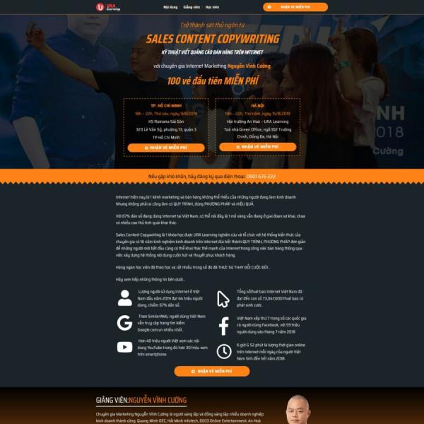 Theme WordPress khóa học 3
