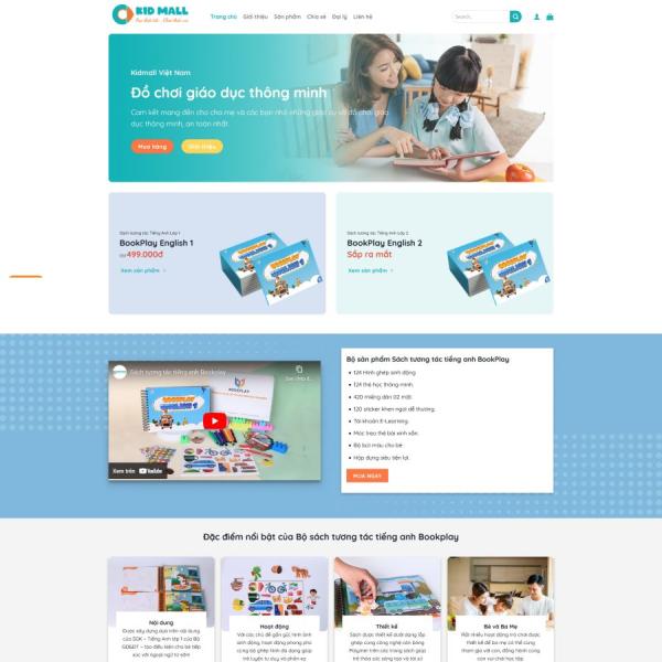 Theme WordPress đồ chơi giáo dục thông minh