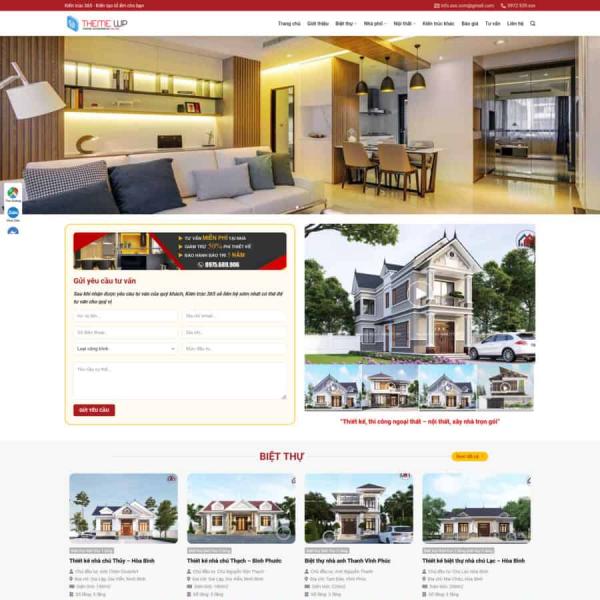 Theme WordPress công ty kiến trúc xây dựng 03
