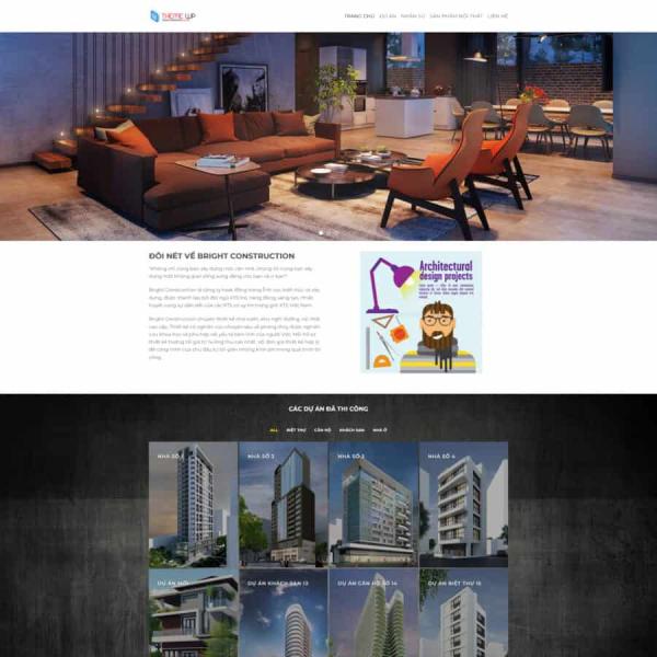 Theme WordPress kiến trúc xây dựng 4