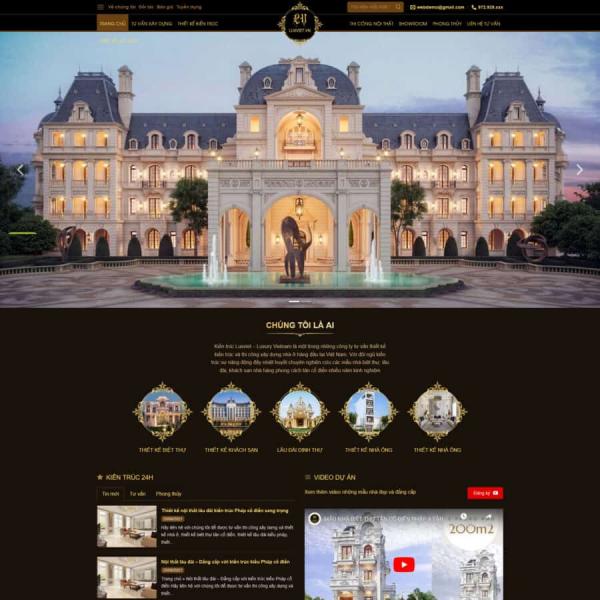 Theme WordPress kiến trúc xây dựng 6