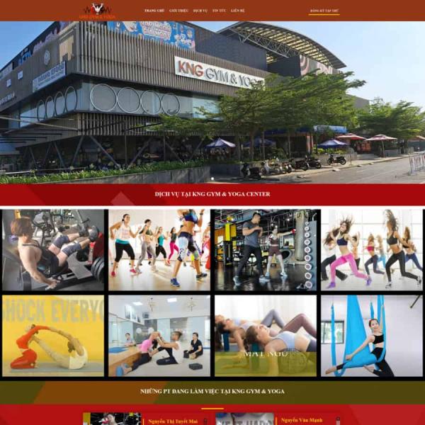 Theme WordPress trung tâm tập gym 1