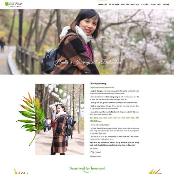 Landing page khóa học sức khỏe, đẹp, chuẩn SEO