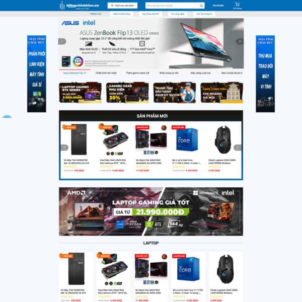 Theme WordPress bán laptop máy tính