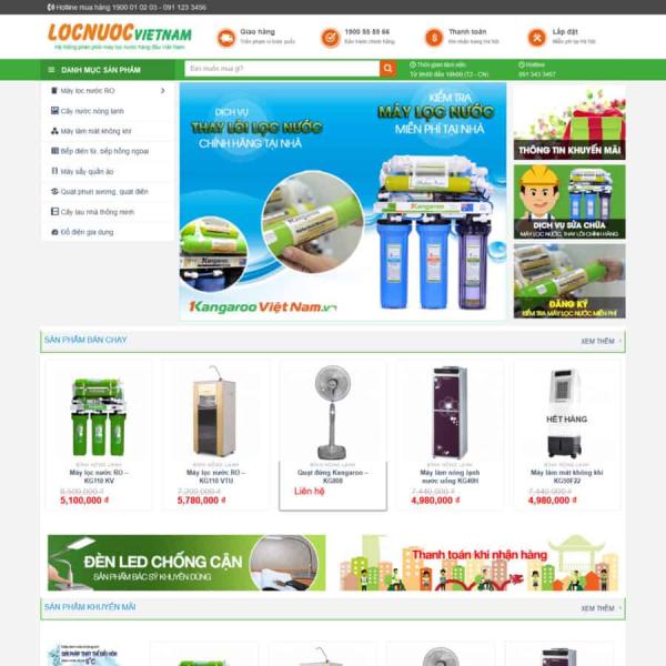 Theme WordPress bán máy lọc nước